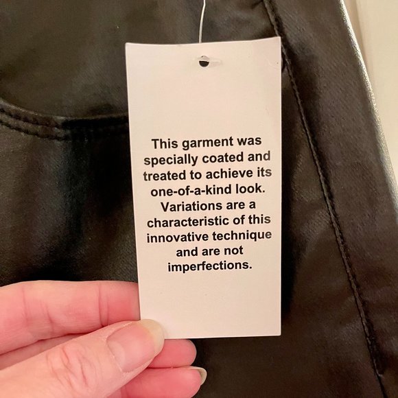 NWT Sanctuary Social Standard Coated Faux Leather, Ankle Skinny Pants 16 - Picture 5 of 9